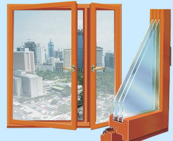 Деревянное евроокно